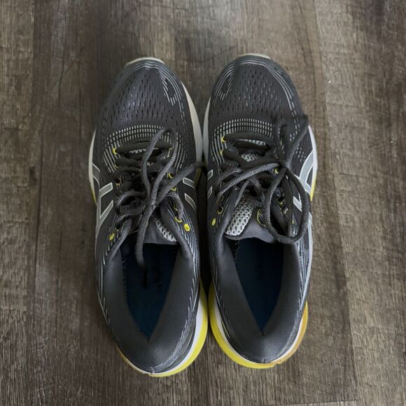 Asics Gel Nimbus Gray Yellow Womans Athletic Shoes Size 9 - Picture 4 of 9